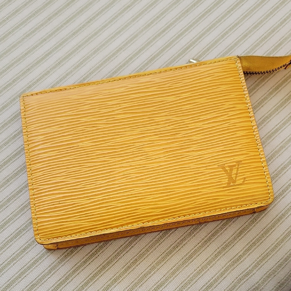 Louis Vuitton Epi Leather Makeup Bag in Sunny Yellow